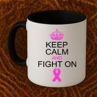 Keep Calm And Fight On Support Coffee Mug thumb 2