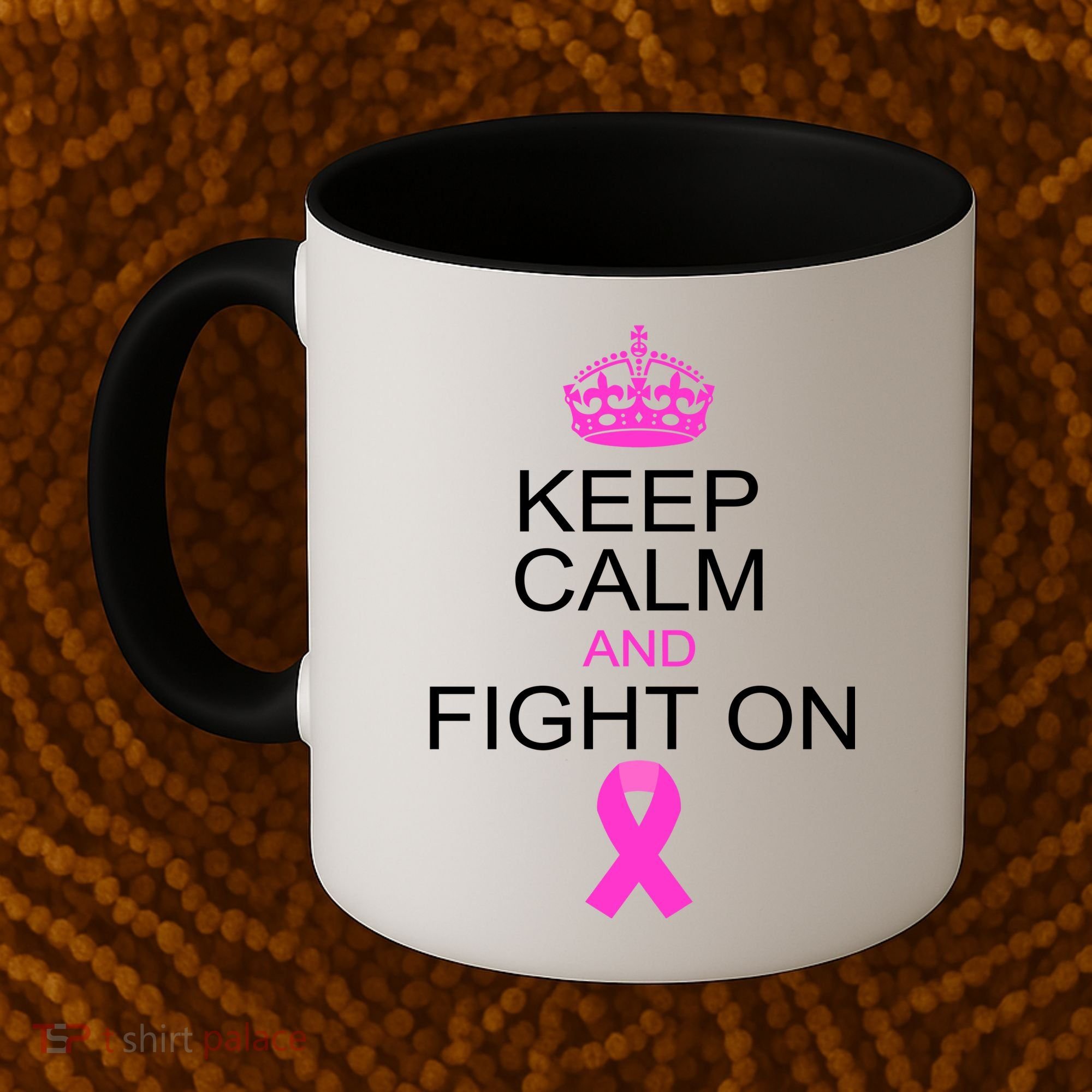 Keep Calm And Fight On Support Coffee Mug