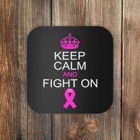 Keep Calm And Fight On Support Coaster thumb 0
