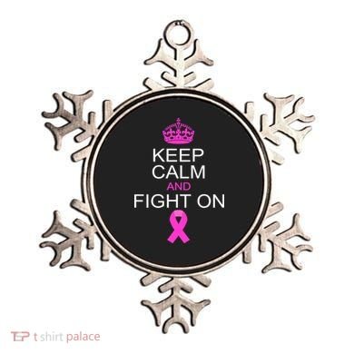 Keep Calm And Fight On Support Ornament