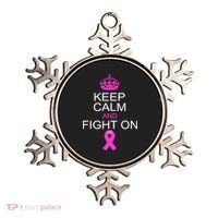 Keep Calm And Fight On Support Ornament thumb 0