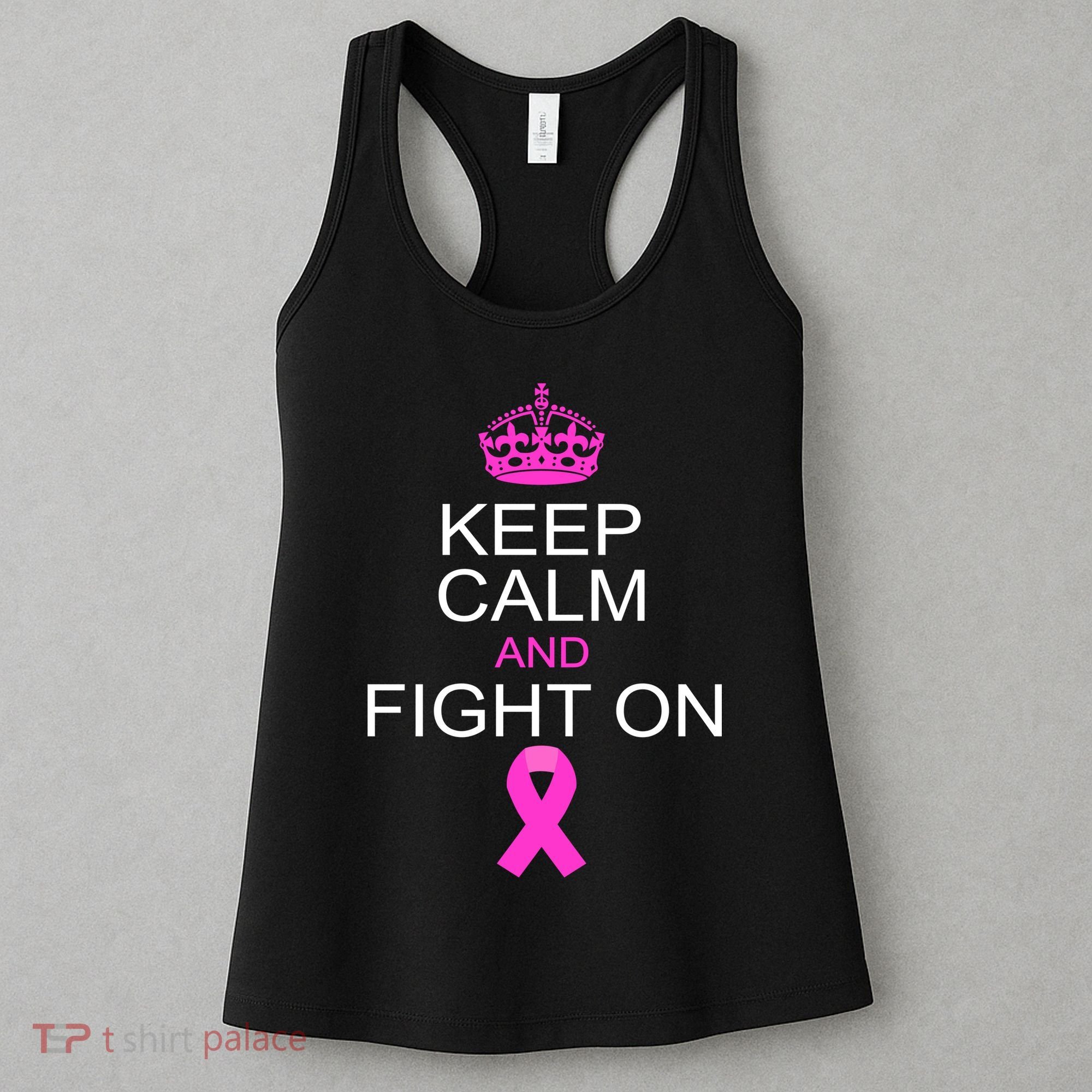 Keep Calm And Fight On Support Women's Tank Top