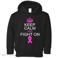 Keep Calm And Fight On Support Toddler Hoodie thumb 0
