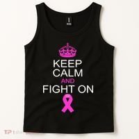 Keep Calm And Fight On Support Tank Top thumb 2