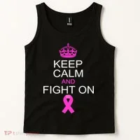 Keep Calm And Fight On Support Tank Top thumb 2