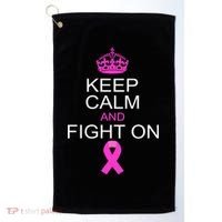 Keep Calm And Fight On Support Golf Towel thumb 0