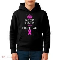 Keep Calm And Fight On Support Kids Hoodie thumb 4