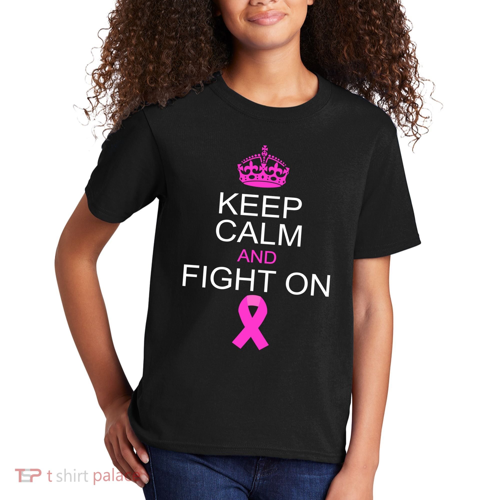 Keep Calm And Fight On Support Kids T-Shirt
