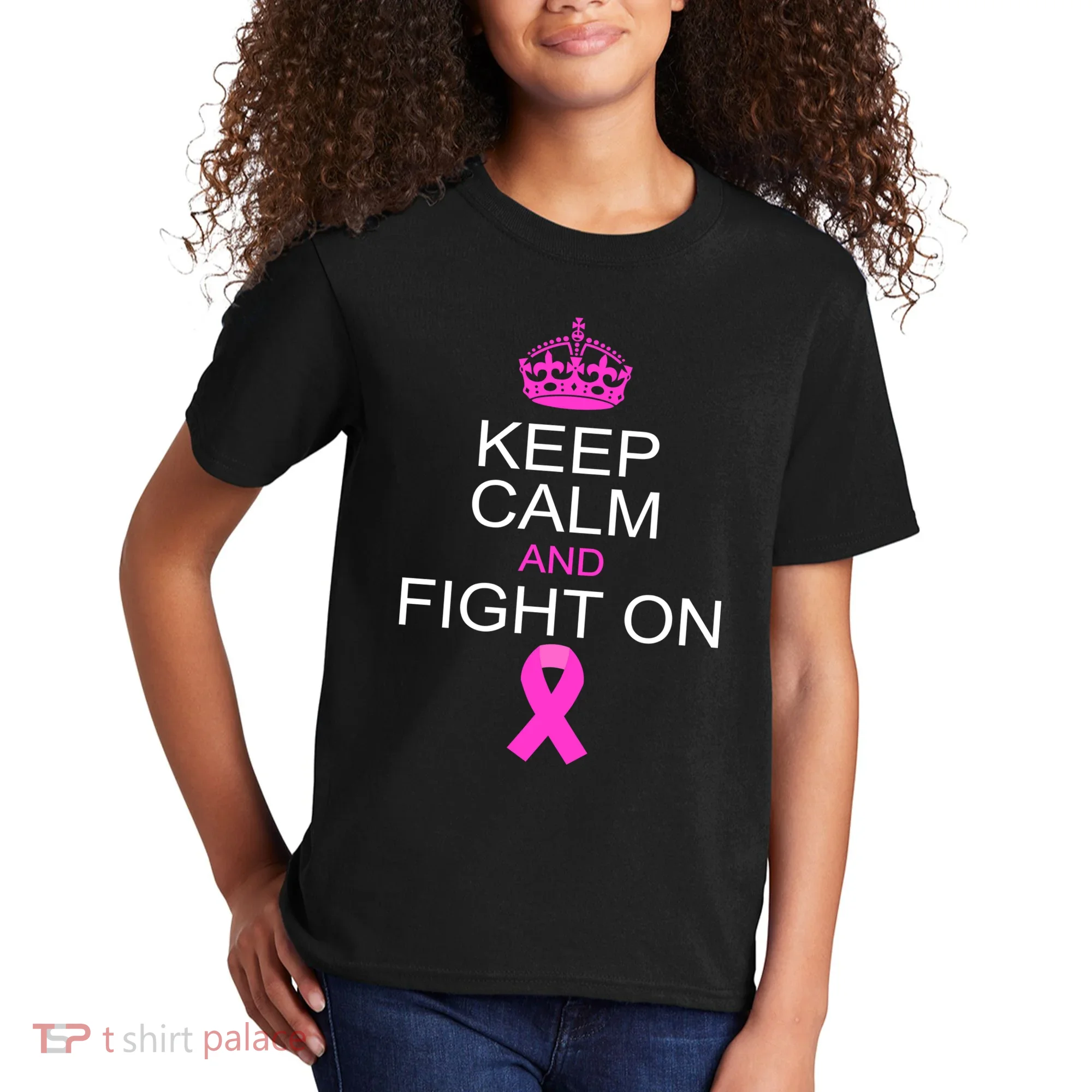 Keep Calm And Fight On Support Kids T-Shirt