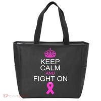 Keep Calm And Fight On Support Tote Bag thumb 0