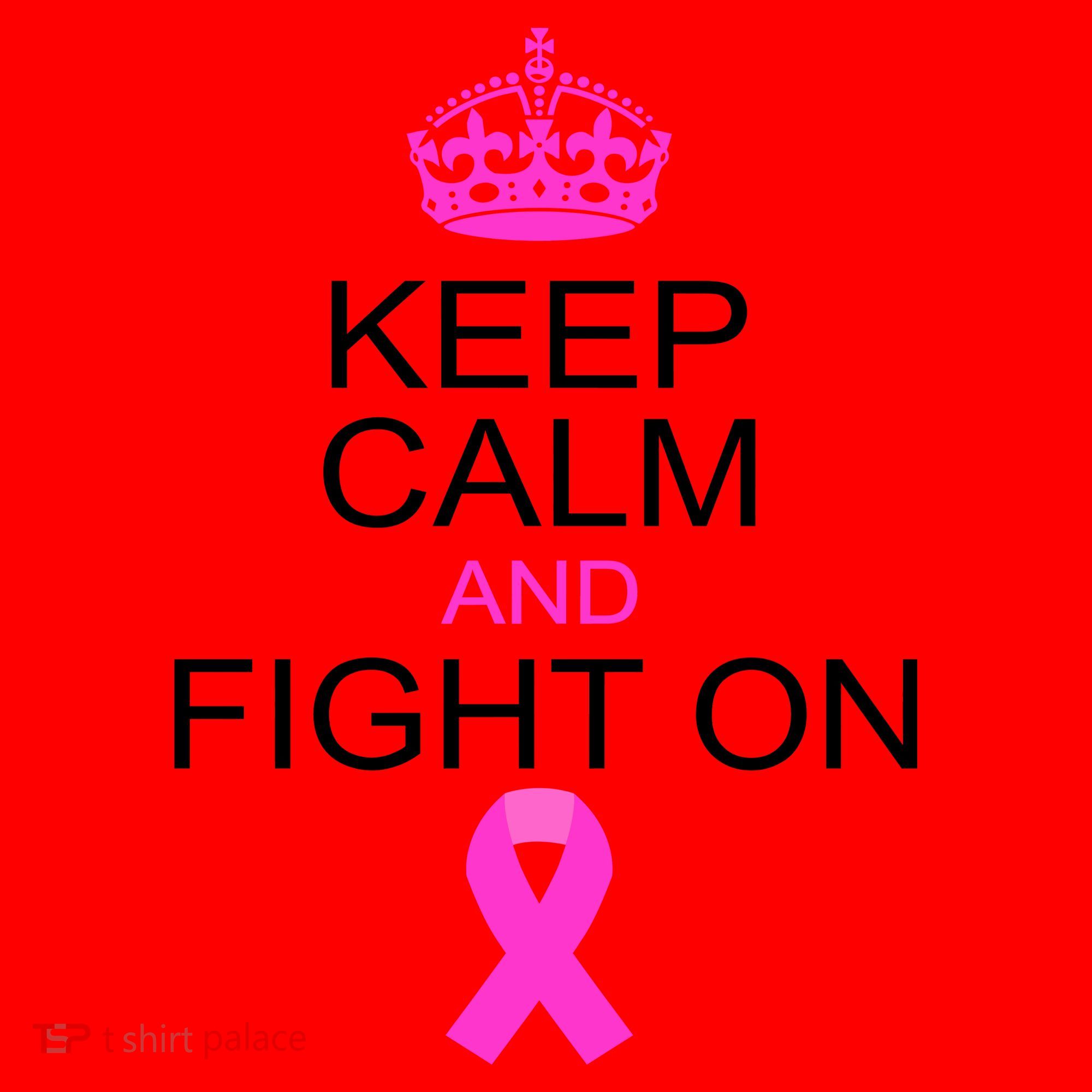 Keep Calm And Fight On Support Santa Hat