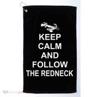 Keep Calm and Follow The Redneck Golf Towel thumb 0