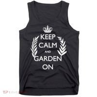 Keep Calm And Garden On Tank Top thumb 0