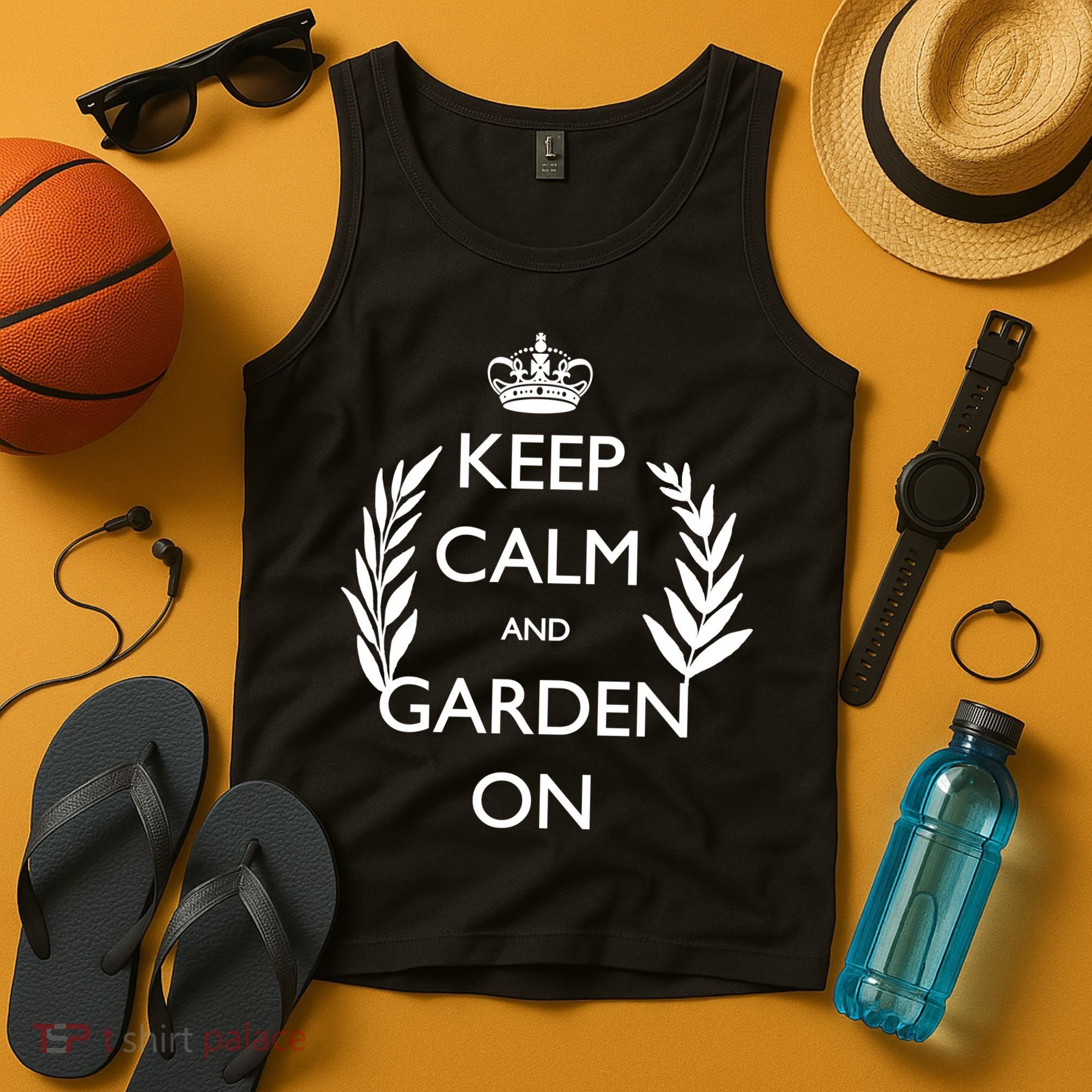 Keep Calm And Garden On Tank Top