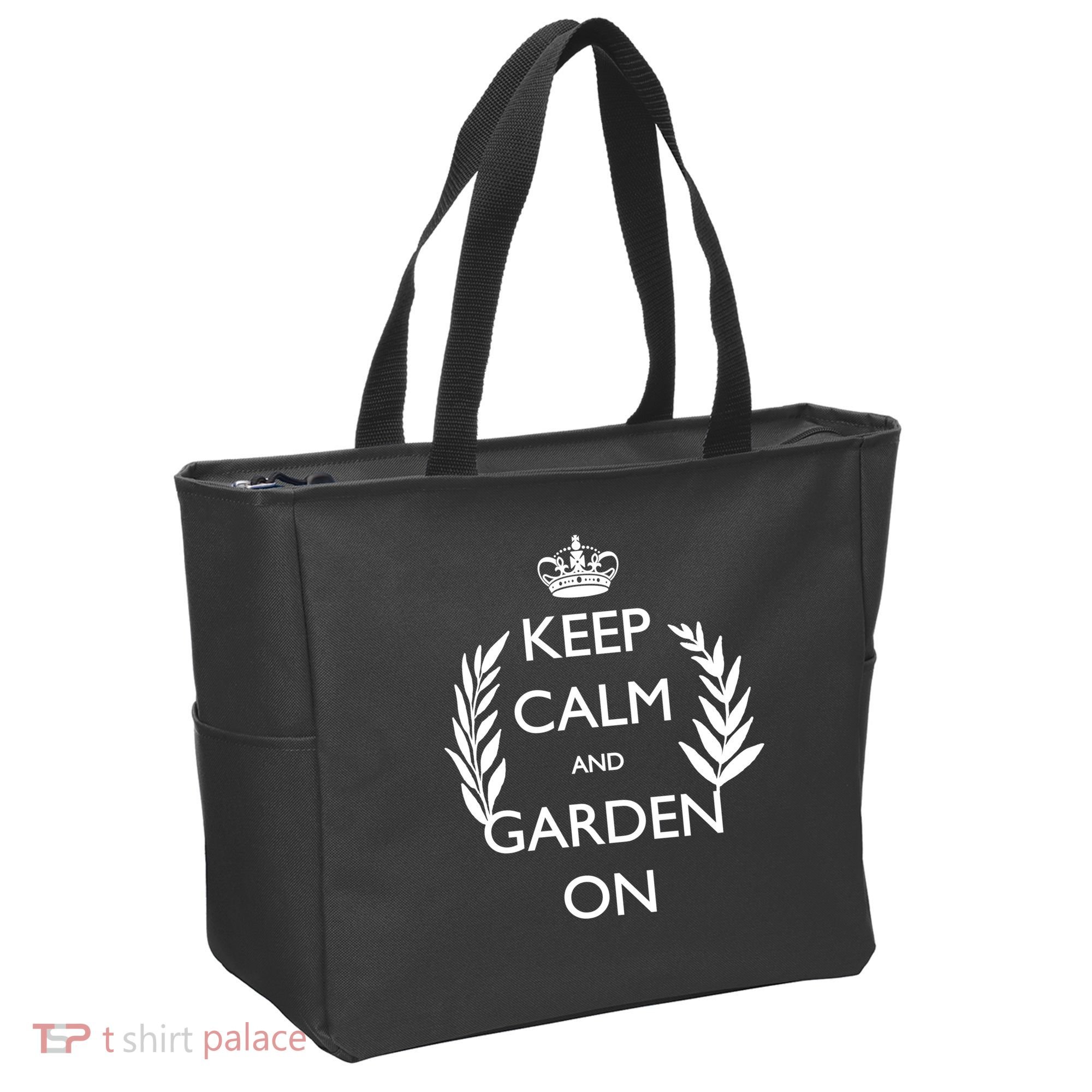 Keep Calm And Garden On Tote Bag