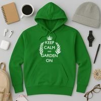 Keep Calm And Garden On Hoodie thumb 3