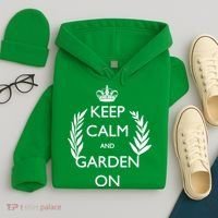 Keep Calm And Garden On Hoodie thumb 4