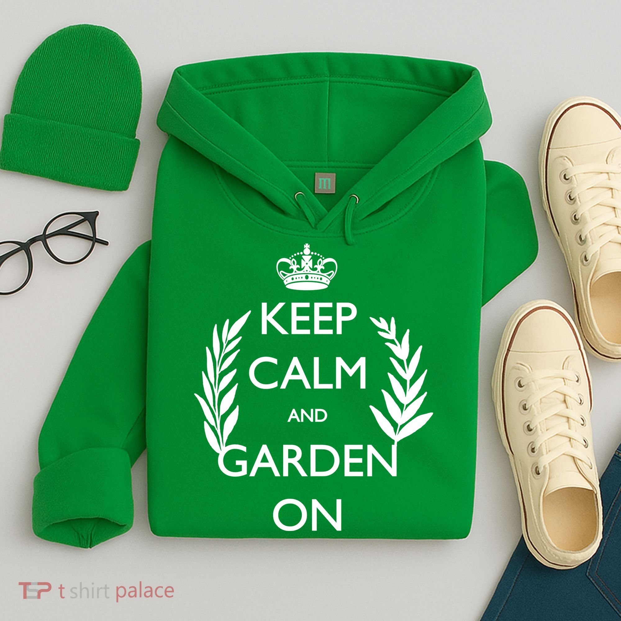 Keep Calm And Garden On Hoodie
