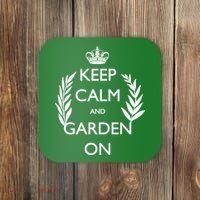 Keep Calm And Garden On Coaster thumb 0