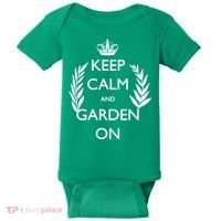 Keep Calm And Garden On Baby Bodysuit thumb 0