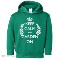 Keep Calm And Garden On Toddler Hoodie thumb 0