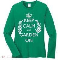Keep Calm And Garden On Women's Long Sleeve Shirt thumb 0