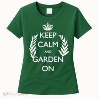 Keep Calm And Garden On Women's T-Shirt thumb 0