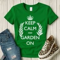 Keep Calm And Garden On Women's T-Shirt thumb 3