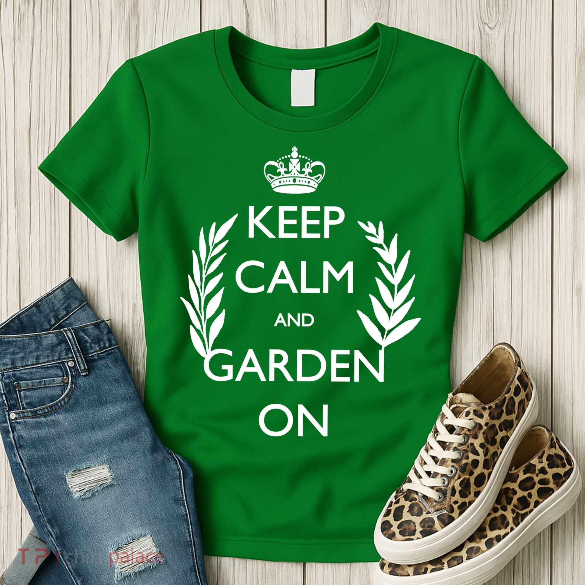 Keep Calm And Garden On Women's T-Shirt