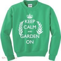 Keep Calm And Garden On Kids Sweatshirt thumb 0
