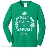 Keep Calm And Garden On Kids Long Sleeve Shirt thumb 0