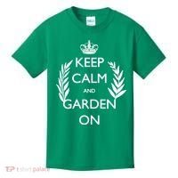 Keep Calm And Garden On Kids T-Shirt thumb 0