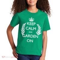 Keep Calm And Garden On Kids T-Shirt thumb 2