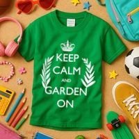 Keep Calm And Garden On Kids T-Shirt thumb 3
