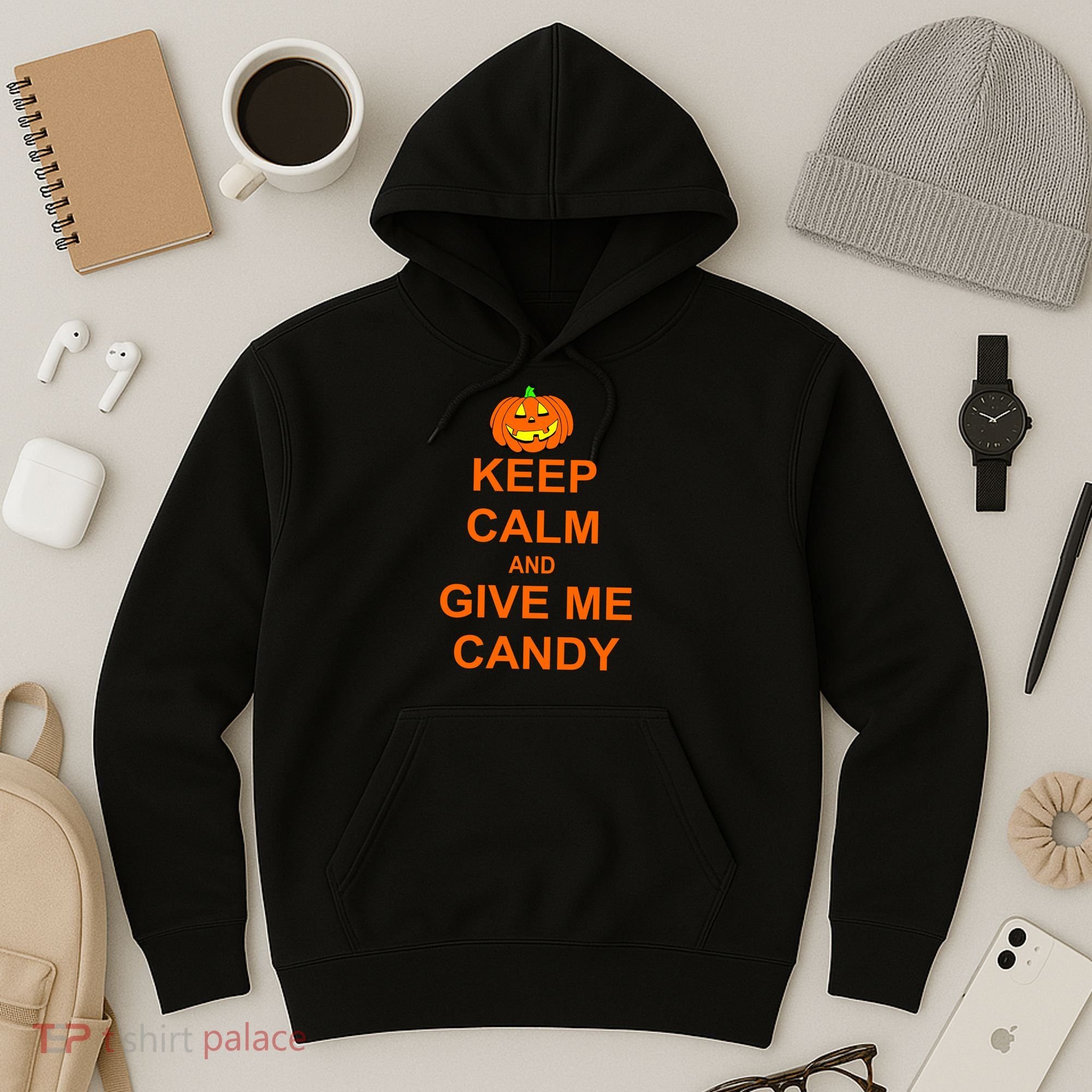 Keep Calm and Give Me Candy Hoodie