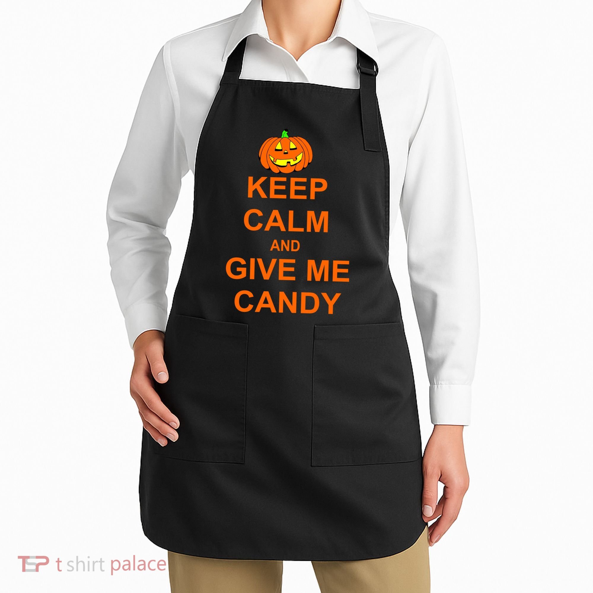 Keep Calm and Give Me Candy Apron