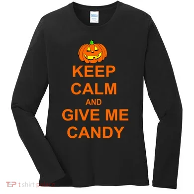 Keep Calm and Give Me Candy Women's Long Sleeve Shirt