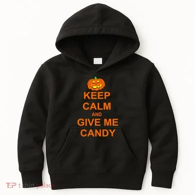 Keep Calm and Give Me Candy Kids Hoodie