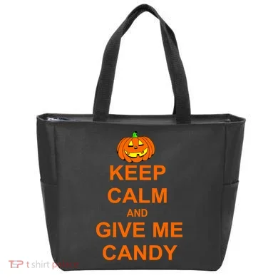 Keep Calm and Give Me Candy Tote Bag
