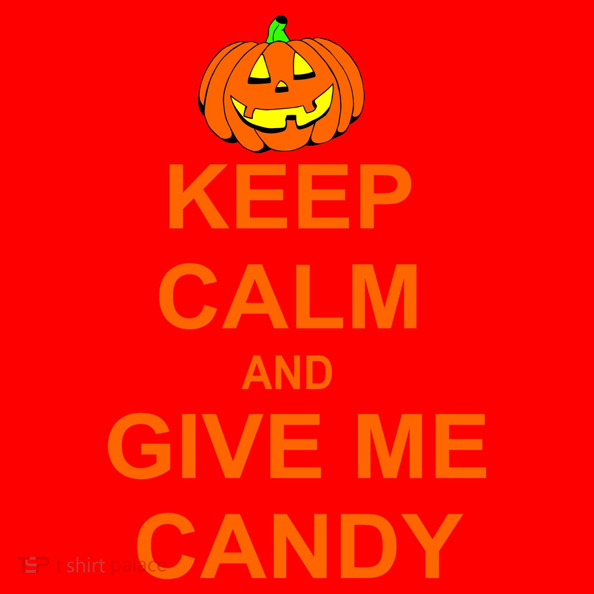 Keep Calm and Give Me Candy Santa Hat