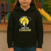 Keep Calm and Go Fishing Kids Hoodie thumb 3