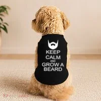 Keep Calm and Grow a Beard Doggie Tank thumb 2