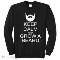 Keep Calm and Grow a Beard Sweatshirt thumb 0