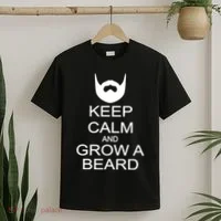 Keep Calm and Grow a Beard T-Shirt thumb 2
