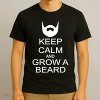 Keep Calm and Grow a Beard T-Shirt thumb 3