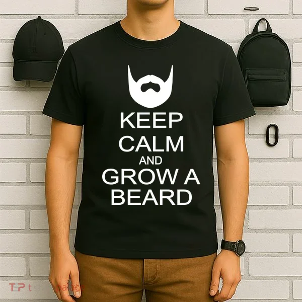 Keep Calm and Grow a Beard T-Shirt