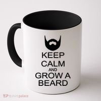 Keep Calm and Grow a Beard Coffee Mug thumb 0