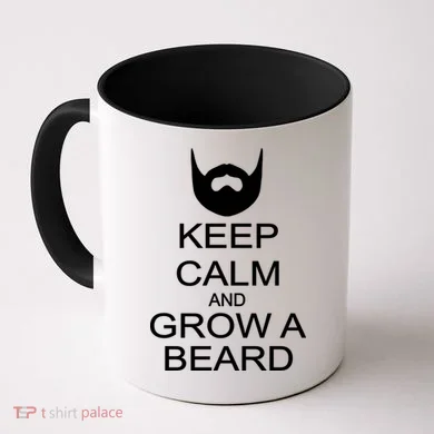 Keep Calm and Grow a Beard Coffee Mug