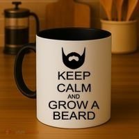 Keep Calm and Grow a Beard Coffee Mug thumb 4