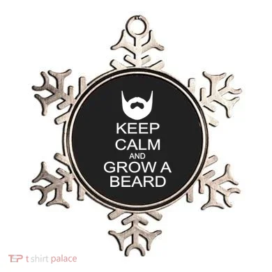 Keep Calm and Grow a Beard Ornament